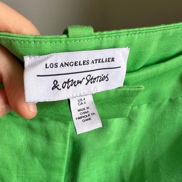 & Other Stories Green Pants in size 4 - Picture 9 of 16